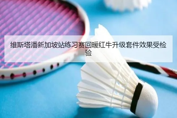 维斯塔潘新加坡站练习赛回暖红牛升级套件效果受检验